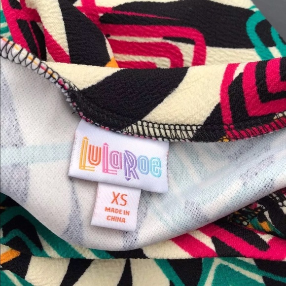 LuLaRoe Cassie Textured Print Stretch Skirt - Picture 3 of 7